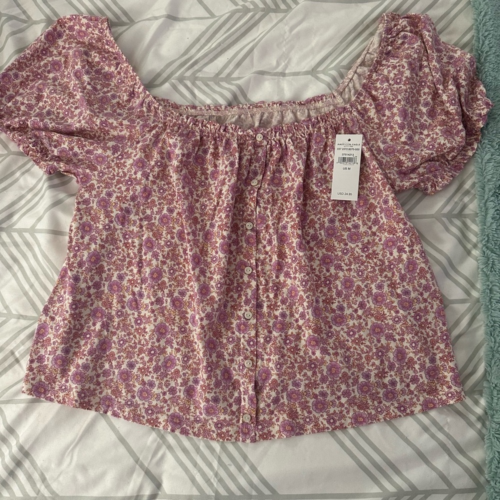 American eagle floral top